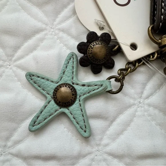 NWT - Chala Whimsy Convertible Crossbody- Teal Brown - Sea Turtle Ocean - Picture 6 of 9